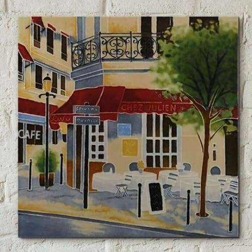 Ceramic Tile - The Crepe House by Brent Heighton (8" x 8")