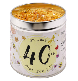 40th Birthday Candle