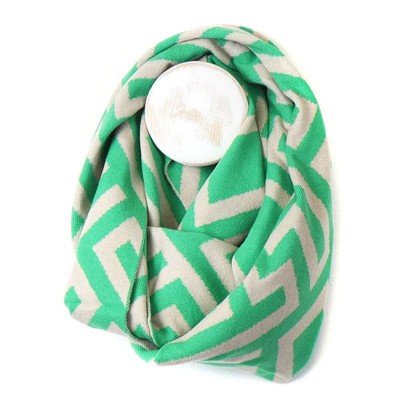 Jade Green Oatmeal Snood