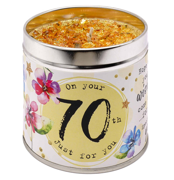 70th Birthday Candle