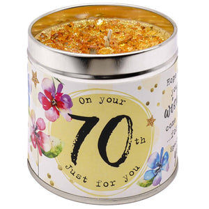 70th Birthday Candle - fineandsandy