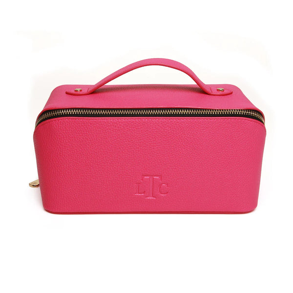 The London Train Case Co. - Pink with Black interior