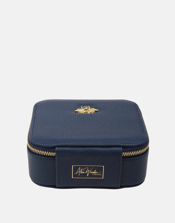 Navy Jewellery Box