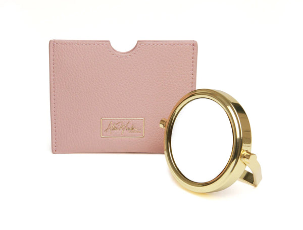 Mirror & Pouch - Pink