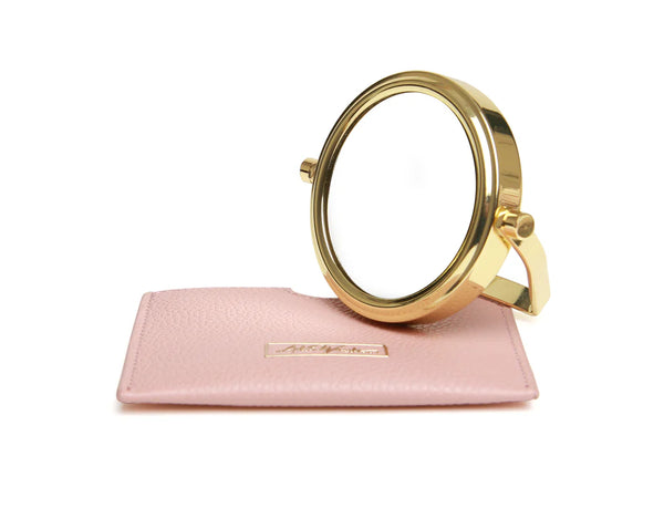 Mirror & Pouch - Pink