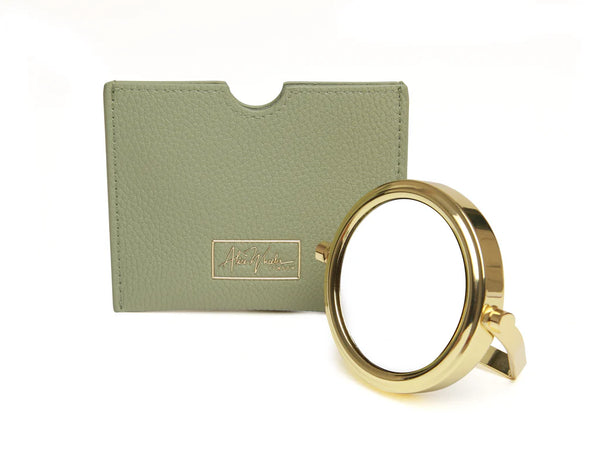 Mirror & Pouch - Sage