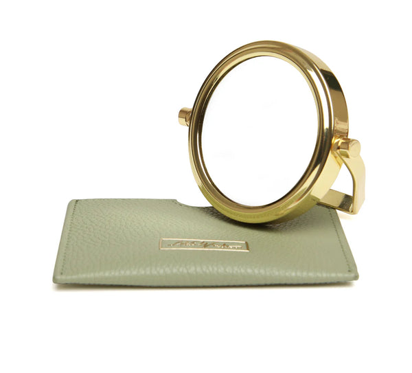 Mirror & Pouch - Sage