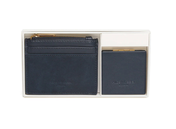 Mirror & Purse Set - Navy