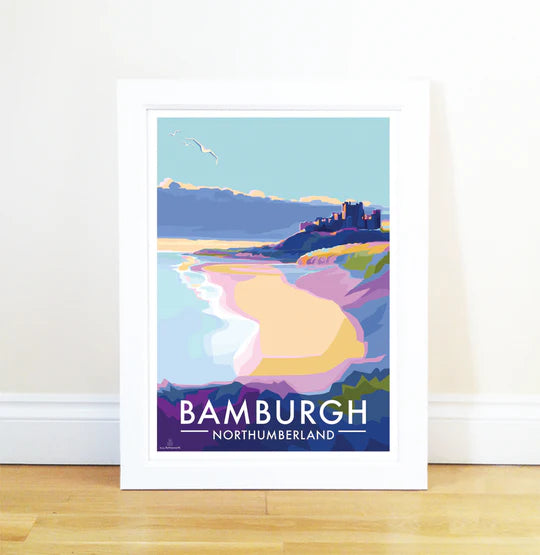 Bamburgh - A2 Unframed Print - Becky Bettesworth
