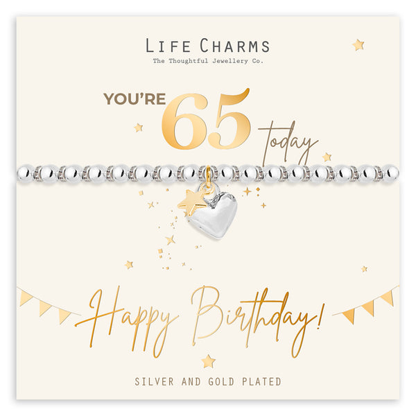 65th Happy Birthday Bracelet