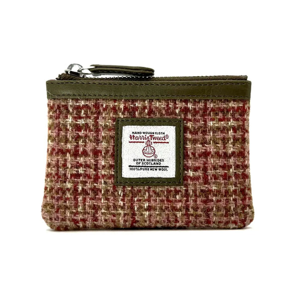 Harris Tweed Coin Purse in Maple