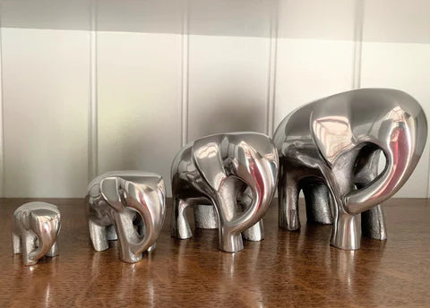 Polished Silver Elephant Large - Tilnar