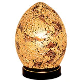 Small Mosaic Egg Lamp - Autumn Gold