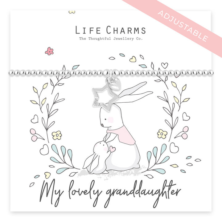 Granddaughter Rosey Rabbit Bracelet