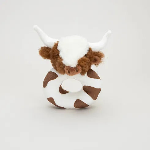 Longhorn Texas Coo rattle Brown & Cream