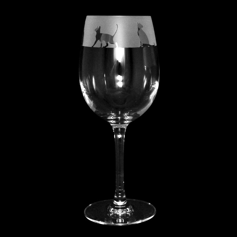 Siamese Cat Wine Glass
