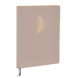 A5 - Feathers Notebook - Pale Pink - fineandsandy