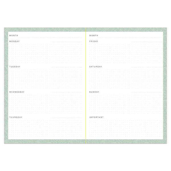 A6 Weekly Planner - Jungle Couture - fineandsandy