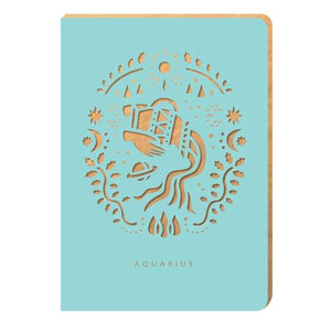 Aquarius Notebook - A6 Size - fineandsandy