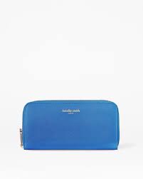 Azure Blue Vegan Leather Purse by Fenella Smith