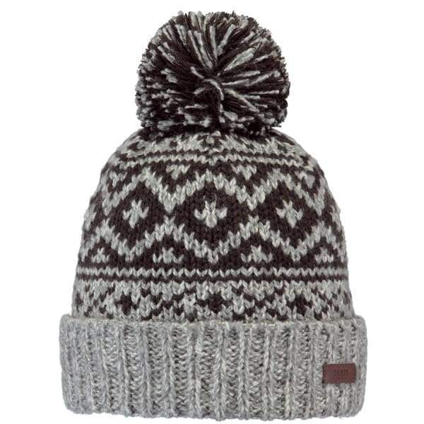 BARTS - Cartonn Beanie Hat In Heather Grey - fineandsandy