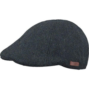 BARTS Mr Mitchell Men's Flat Cap - Navy - Fine & Sandy