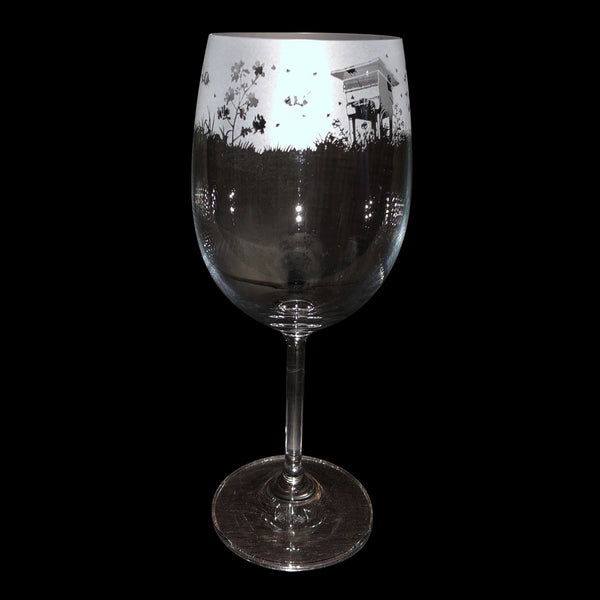 Bee Wine Glass