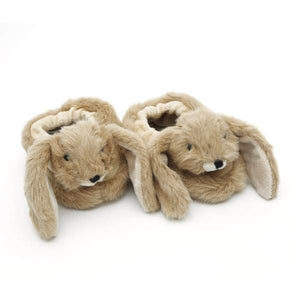 Bunny Baby Slippers Brown - Fine & Sandy