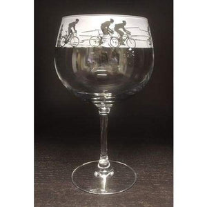 Cycling Design Balloon Gin Glass - fineandsandy