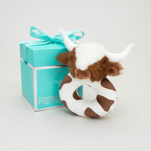 Longhorn Texas Coo rattle Brown & Cream