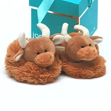 Highland Coo Slippers - Brown