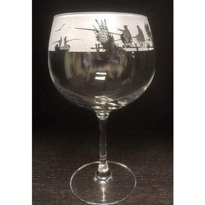 Fishing Design Balloon Gin Glass - fineandsandy