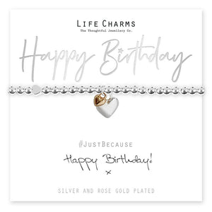 Happy Birthday Hearts Bracelet - fineandsandy