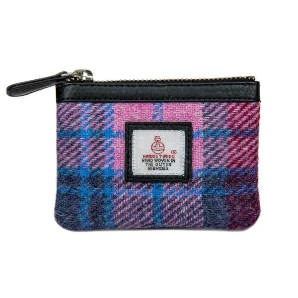 Harris Tweed Coin Purse In Pastel Pink - fineandsandy