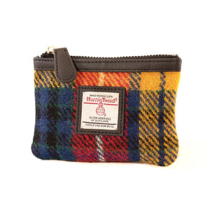 Harris Tweed Coin Purse In Saffron - fineandsandy