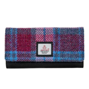 Harris Tweed Envelope Purse In Pastel Pink - fineandsandy