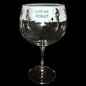 Lest We Forget Gin Balloon Glass