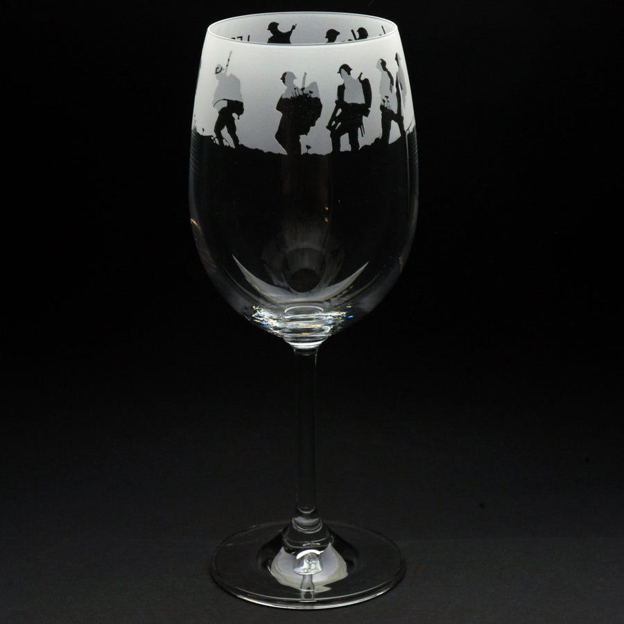 Lest We Forget Wine Glass