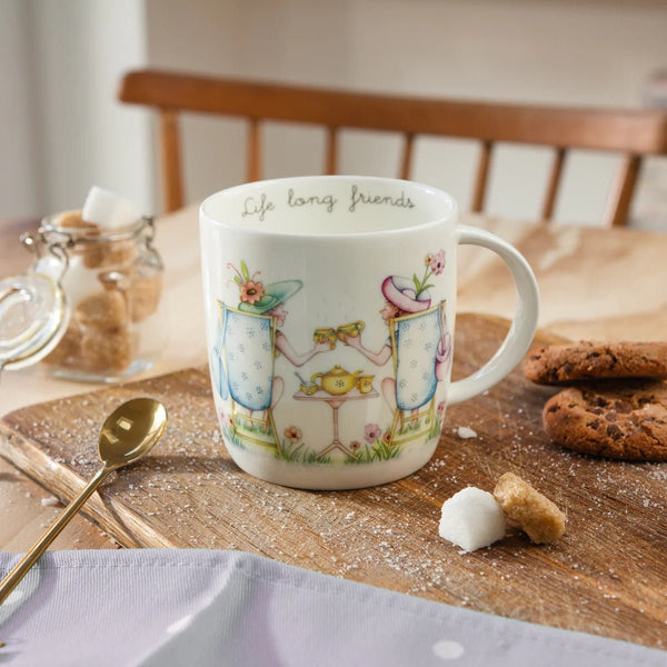 Life Long Friends mug by Berni Parker - fineandsandy