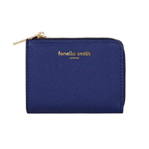 Navy Small Vegan Leather Purse By Fenella Smith - fineandsandy