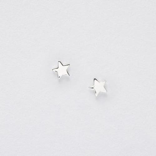 Penguins, Merry Christmas - Silver Star Earrings On Designer Card by Crumble and Core - fineandsandy