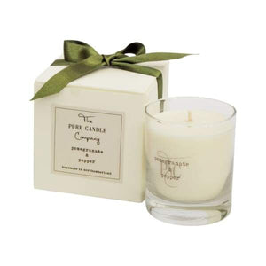 Pomegranate & Pepper Small Candle - Pure Candle Company - fineandsandy