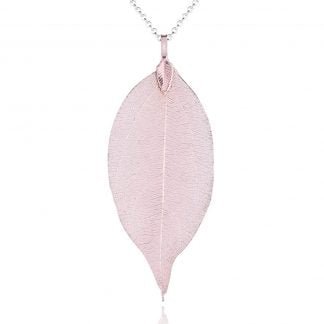 Pure Leaf Necklace - Champagne - fineandsandy