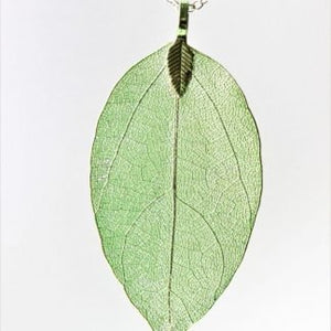 Pure Leaf Necklace - Green - fineandsandy