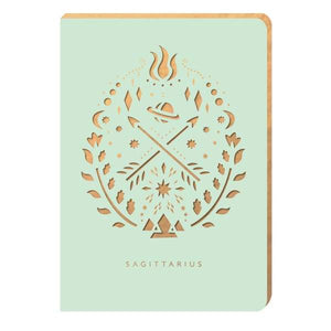 Sagittarius Star - Sign Notebook - A6 Size - fineandsandy