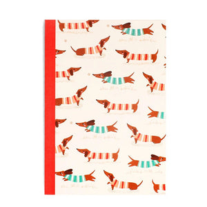 Sausage Dog A5 Notebook - fineandsandy