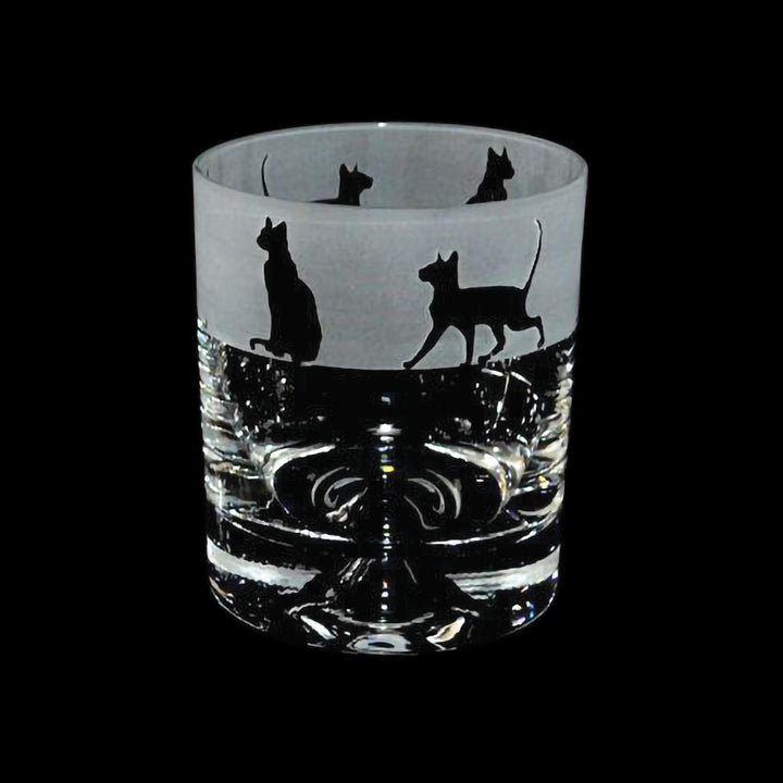 Siamese Cat Whisky Glass