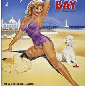 Small Metal Sign Whitley Bay swimsuit by The Original Metal Sign Company - fineandsandy