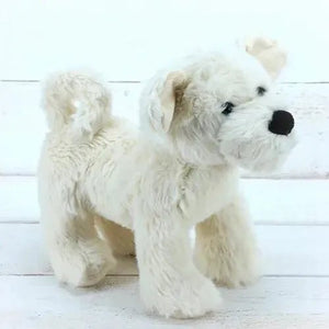 Snuggly Cream Puppy Dog For Babies Small - fineandsandy