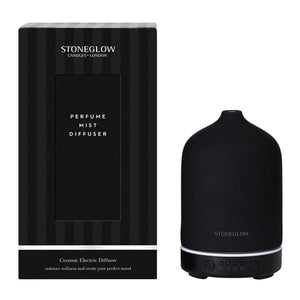 Stoneglow Fragrance Oil Mist Diffuser - Black - fineandsandy